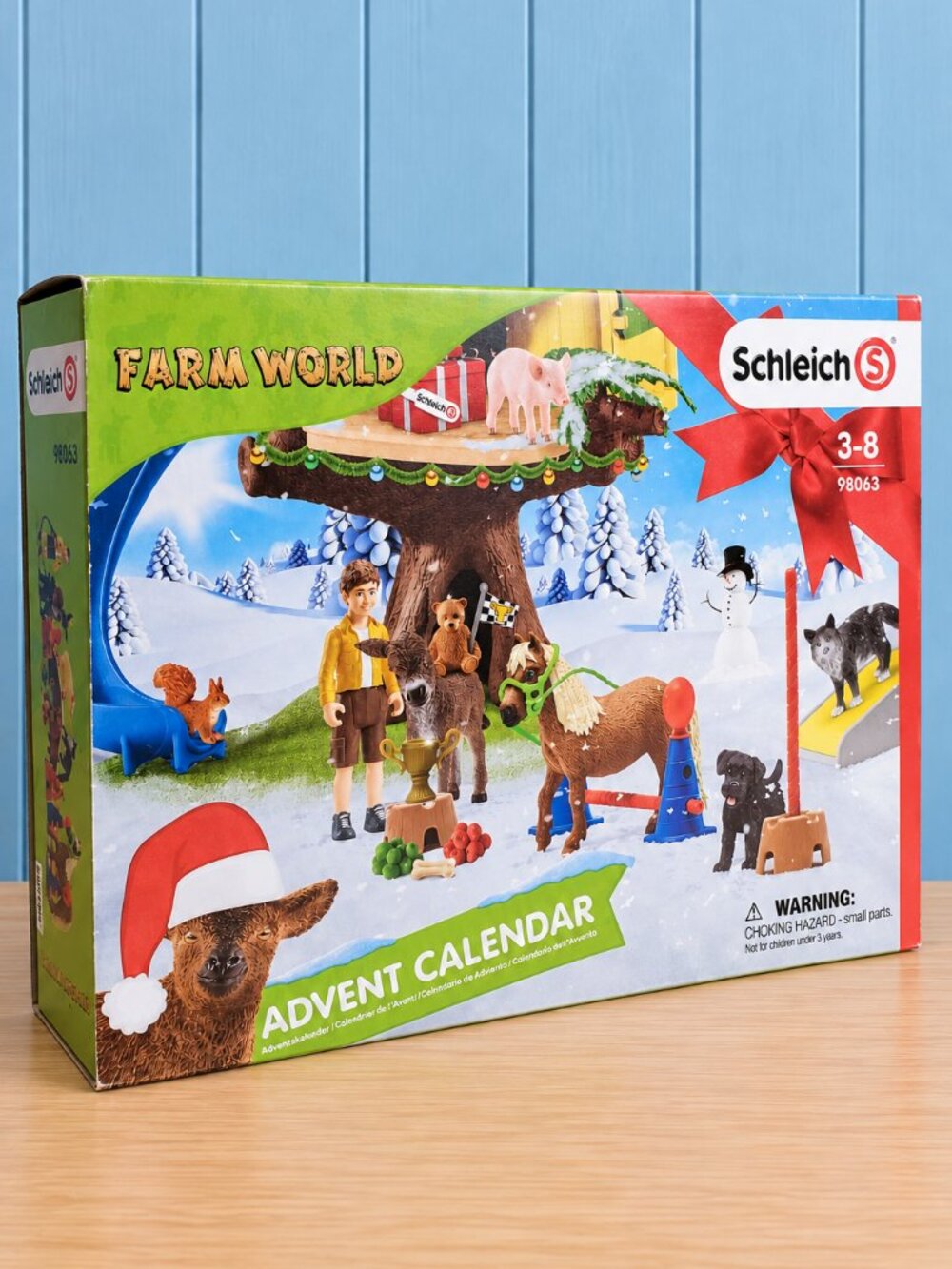 Schleich Farm World Advent Calendar 98063 Animals Horse Cat Dog NEW Christmas